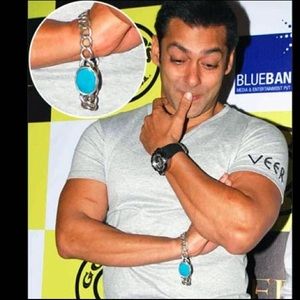 Silver men’s bracelet turquoise